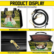Four-panel showcase illustrating design details, hardware, and interior layout.