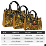 Personalized African American Leather Bag, African Purse, Gifts for Black Girl Women, Black History Handbags