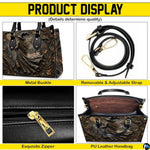 Personalized Witch Handbag with Purse, Custom Name Gothic Leather Bag Set for Women, Halloween Shoulder Bag, Witch Gift