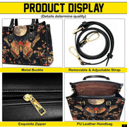 PREAUREUM "{split_values}" Personalized {collection_title} Leather Handbag