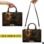 Personalized Witch Handbag with Purse, Custom Name Gothic Leather Bag Set for Women, Halloween Shoulder Bag, Witch Gift