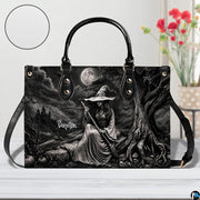 Close angled presentation showcasing the dramatic gothic night sky and sorceress linework.