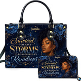 Serene African Woman Sapphire Peony and Celestial Star Art Design