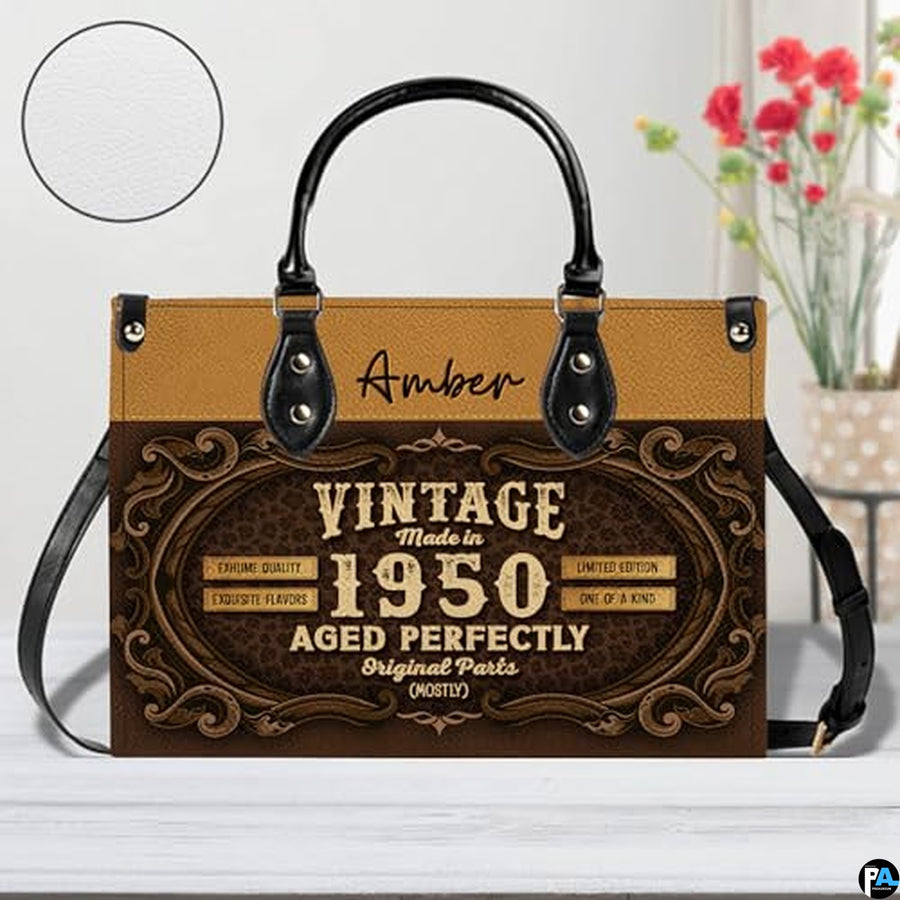 Personalized Black Women Leather Bag, Custom Name African Purses and Handbags Gifts for Mom Birthday Christmas Mothers Day