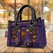 Personalized Book Lover Leather Handbag for Women, 3D Bookstore Library Tote Bag, Literary Gift for Readers, Bookworms