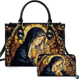 Praying Madonna Stained Glass Handbag