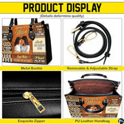 Mothers Day Gift Leather Bag- Personalized Grandmas Purse With Grandkids Names, Grandma Handbag Birthday Gifts For Mom Women