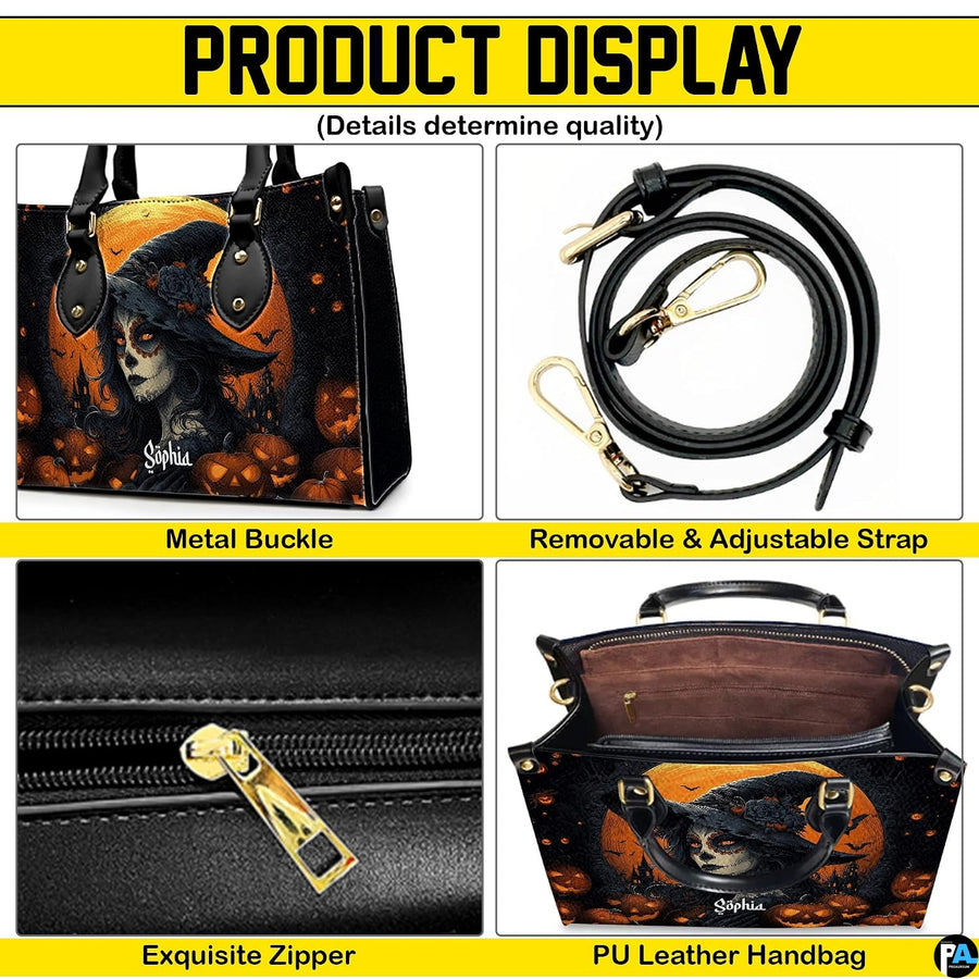 Four-panel showcase illustrating design details, hardware, and interior layout.