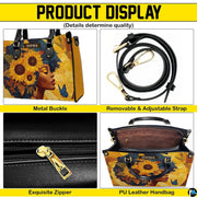 Four-panel layout presenting fine visual surface textures of the blue butterfly sunflower afro design.