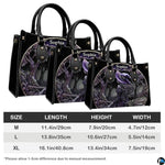 Personalized Halloween Leather Handbag – Custom Witch 3D Printing Effect Purses For Women – Spooky Gothic Shoulder Bag