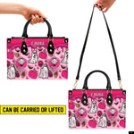 PREAUREUM "{split_values}" Personalized {collection_title} Leather Handbag