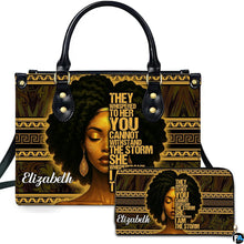 Personalized African American Leather Bag, African Purse, Gifts for Black Girl Women, Black History Handbags