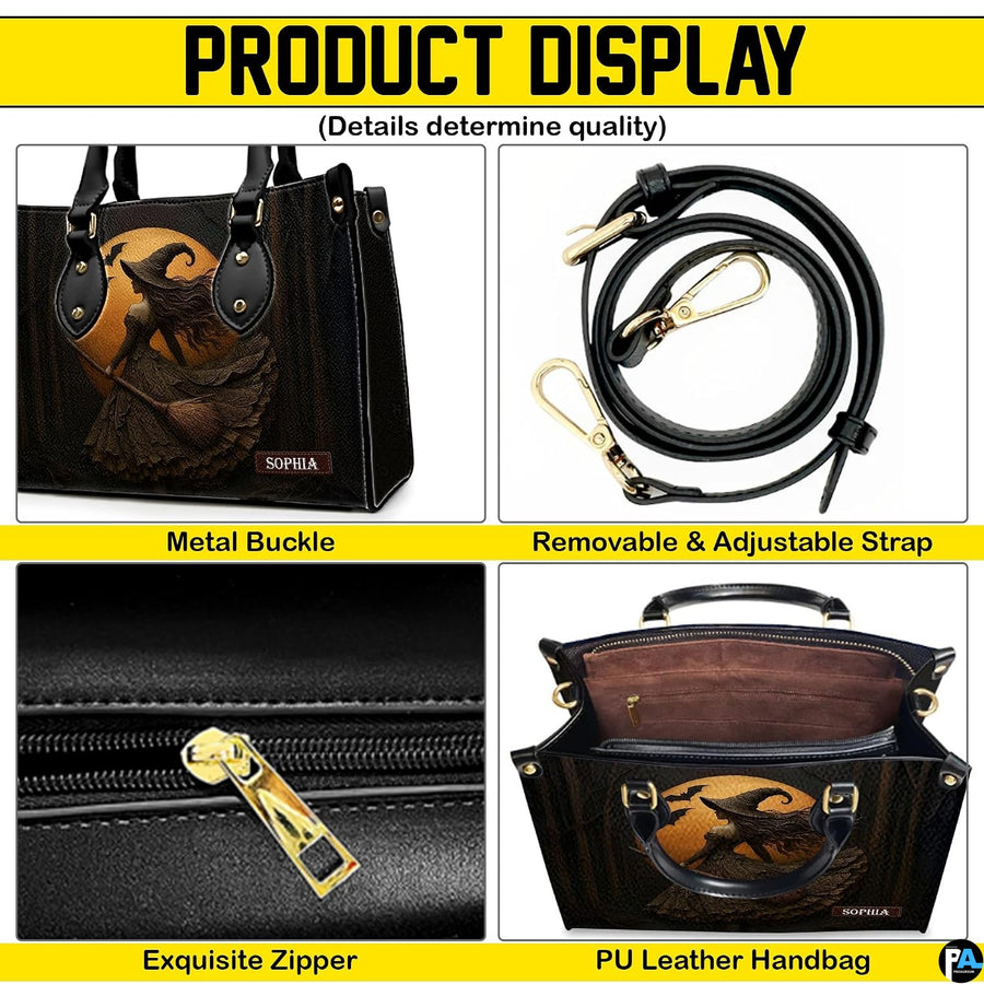 Four-panel showcase illustrating design details, hardware, and interior layout.