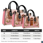 Personalized Book Lover Leather Handbag for Women, 3D Bookstore Library Tote Bag, Literary Gift for Readers, Bookworms