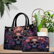 Personalized Halloween Leather Handbag – Custom Witch 3D Printing Effect Purses For Women – Spooky Gothic Shoulder Bag