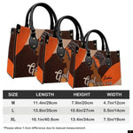 PREAUREUM "{split_values}" Personalized {collection_title} Leather Handbag