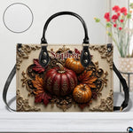 Personalized Halloween Gothic Leather Handbag Custom Raven Black Cat Purse Dark Fantasy Shoulder Bag Gift for Women