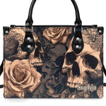 PREAUREUM "{split_values}" Personalized {collection_title} Leather Handbag