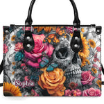 PREAUREUM "{split_values}" Personalized {collection_title} Leather Handbag