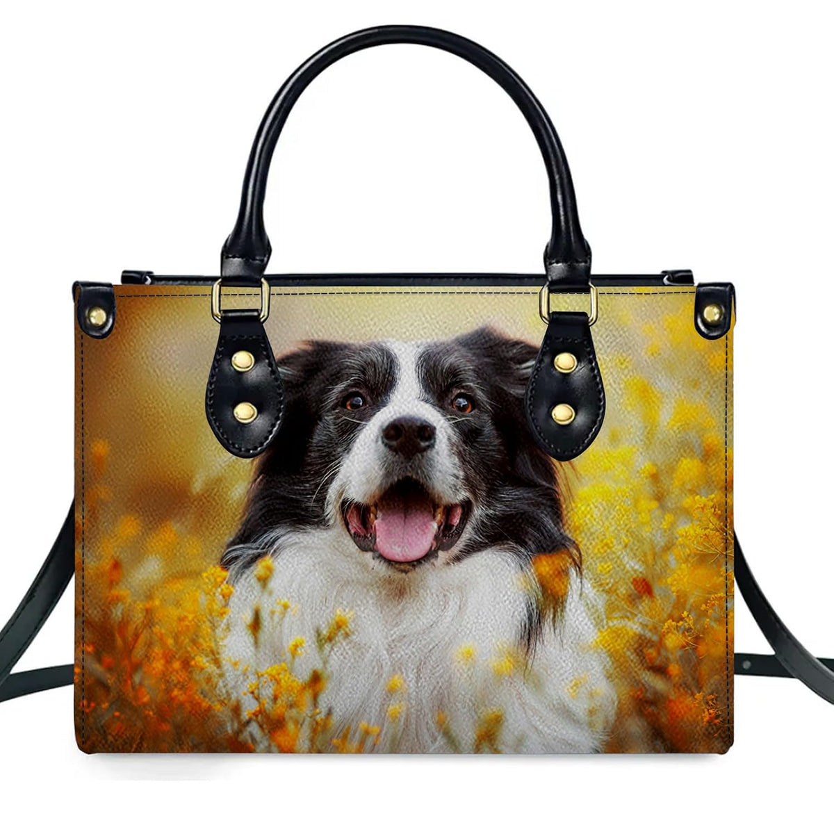PREAUREUM "{split_values}" Personalized {collection_title} Leather Handbag