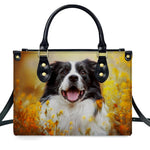 PREAUREUM "{split_values}" Personalized {collection_title} Leather Handbag