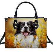 PREAUREUM "{split_values}" Personalized {collection_title} Leather Handbag