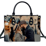 PREAUREUM "{split_values}" Personalized {collection_title} Leather Handbag