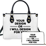 PREAUREUM "{split_values}" Personalized {collection_title} Leather Handbag