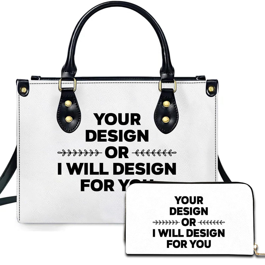PREAUREUM "{split_values}" Personalized {collection_title} Leather Handbag