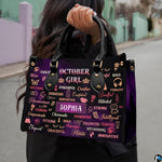 Coordinating autumn birthday queen tote handbag and zippered wallet duo