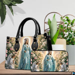 Size reference chart showing medium, large, and extra-large handbag dimensions