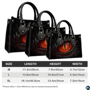 Personalized Fiery Dragon Eye Goth Handbag for Fantasy Enthusiasts