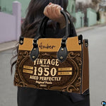 Personalized Black Women Leather Bag, Custom Name African Purses and Handbags Gifts for Mom Birthday Christmas Mothers Day