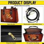 PREAUREUM "{split_values}" Personalized {collection_title} Leather Handbag