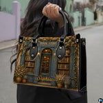 Bookstore Leather Bag, Book Purse for Book Lovers, Shoulder Bag