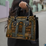 Bookstore Leather Bag, Book Purse for Book Lovers, Shoulder Bag