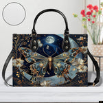 PREAUREUM "{split_values}" Personalized {collection_title} Leather Handbag