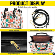 Spacious interior view of tote handbag showing lining and inner compartments