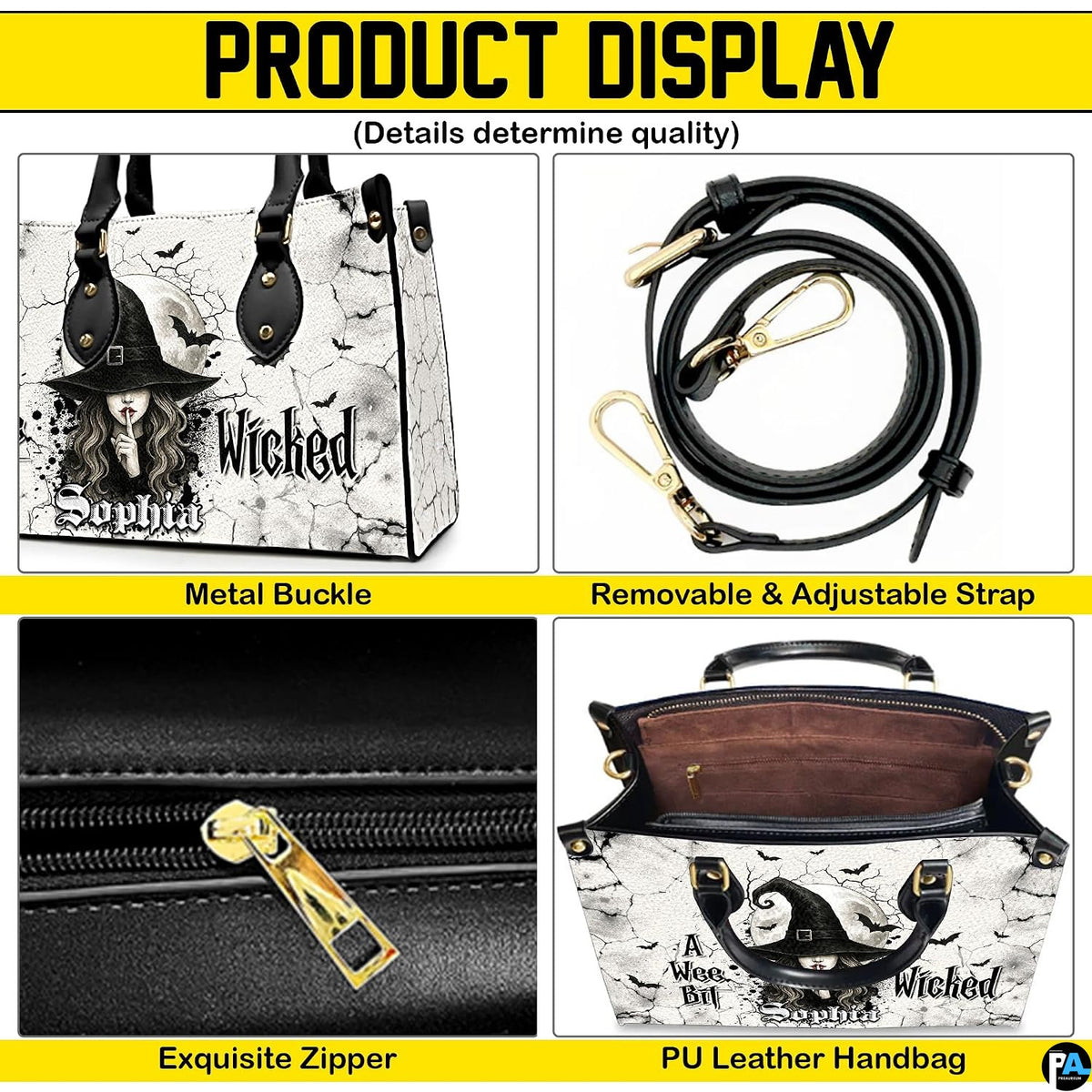 Multi-panel overview highlighting interior arrangement, accessory accents, and surface graphic styling.