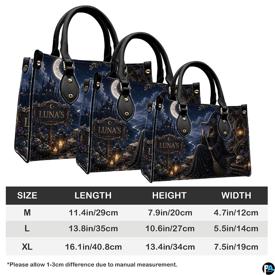 Proportional overview diagram presenting structured outlines for the dark witch art accessory.