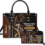 Personalized Christian Leather Handbag, Jesus Christian Tote Bag, Bible Purse, Religious Bags Gift for Mom, Women