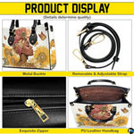 Personalized Black Women Leather Bag, Custom Name African Purses and Handbags Gifts for Mom Birthday Christmas Mothers Day