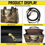 Visual demonstration showing handheld and over-the-shoulder styling options for the accessory.