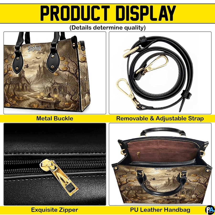 Visual demonstration showing handheld and over-the-shoulder styling options for the accessory.
