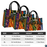 Personalized African American Leather Bag, African Purse, Gifts for Black Girl Women, Black History Handbags