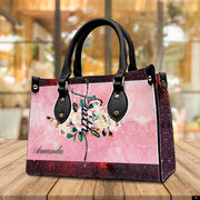 PREAUREUM "{split_values}" Personalized {collection_title} Leather Handbag