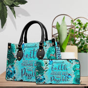 PREAUREUM "{split_values}" Personalized {collection_title} Leather Handbag