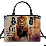 PREAUREUM "{split_values}" Personalized {collection_title} Leather Handbag