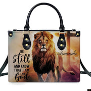 PREAUREUM "{split_values}" Personalized {collection_title} Leather Handbag