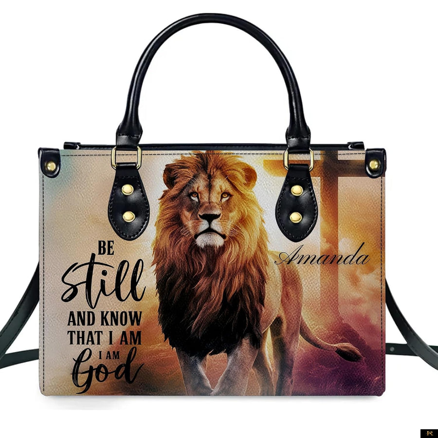 PREAUREUM "{split_values}" Personalized {collection_title} Leather Handbag